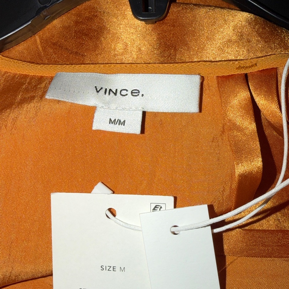 Vince Bias Tank Slip Dress in Marigold Color - Picture 7 of 9